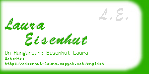 laura eisenhut business card